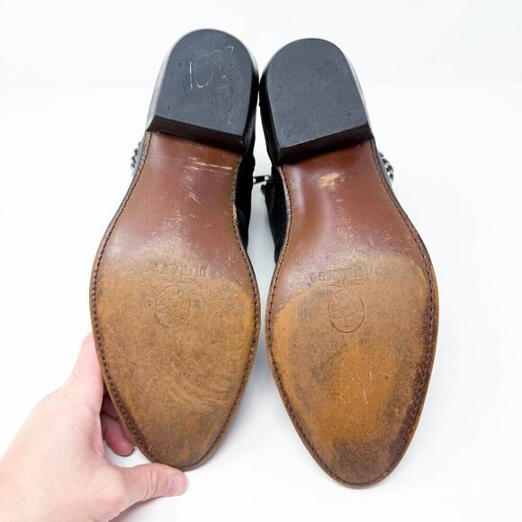 Durango Black Pebbled Leather Western Ankle Boots Size 9.5 Side Zip Pointy Toe - Picture 8 of 10